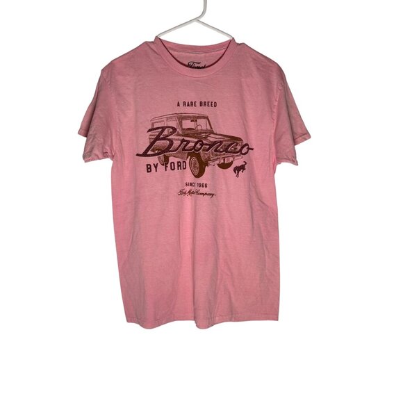 Ford Bronco Rare Breed Light Pink Faded Unisex Tshirt Size Large - Picture 1 of 4